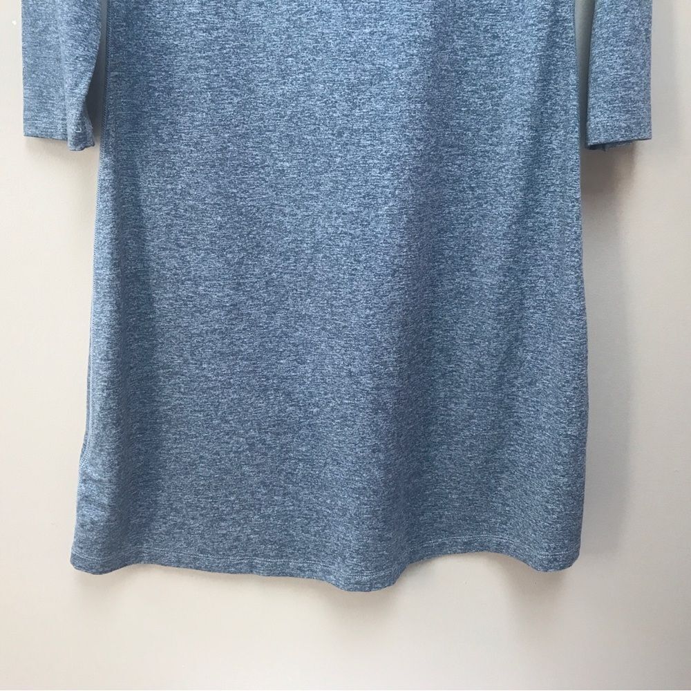 LN Patagonia Gray See Brook 3/4 Sleeve Heathered Dress (M) - Picture 9 of 10